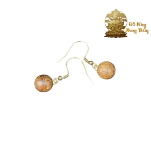 Bông Tai Trầm Hương Phong Thủy