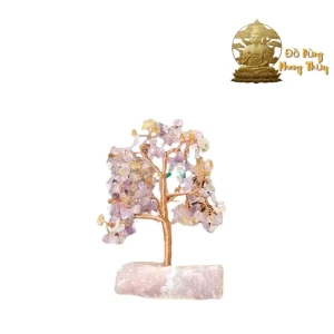 Cây Tài Lộc Đá Thạch Anh Hồng Cao Cấp