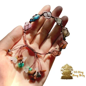 Vòng Tay Chakra Crystals Đá Thô